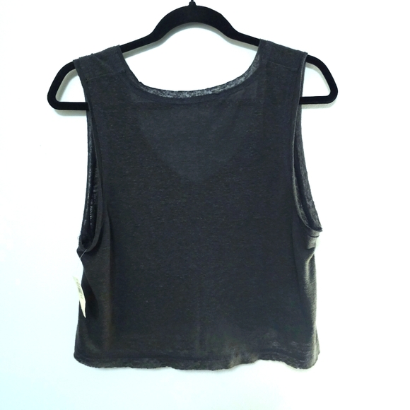 2/$20 ☀️ | NWT | Aerie Breezy Linen Pocket V-Neck Crop Top - Picture 3 of 9